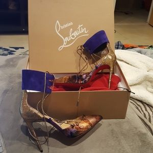 Christian louboutin ankle heels